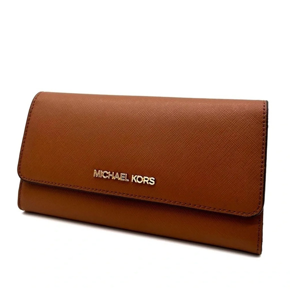 Michael Kors Large trifold Wallet Luggage Brown (NWT) - Picture 3 of 9